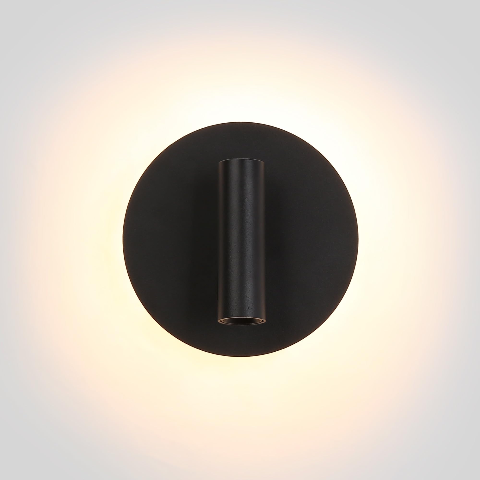 BARCELONA LED - Applique murale "Quart" avec lumière de lecture orientable et lumière d'ambiance - 3W + 6W - Blanc chaud 3000K - Idéal pour têtes de lit, chambres, salle d'étude.