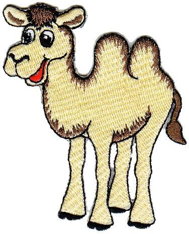 Camel Safari Animal Sew-on Badge/Iron-On Patch ca.