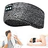 Fascia Sportiva Bluetooth Cuffie Per Dormire con Ultra Sottili HD Stereo Altoparlanti per Fare Jogging, Yoga, insonnia, Viaggi Aerei, Regalo Uomo Donna (grigio)