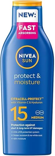 NIVEA SUN Solkräm Protect & Moisture Sun Lotion SPF15 200 ml