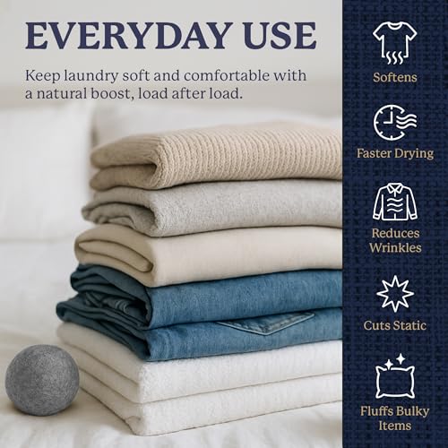 Image of Farberware Wool Dryer Balls, 4-Pack, Reusable