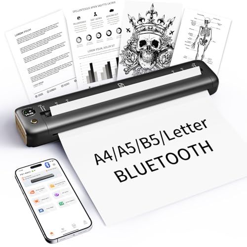 Rongta Portable Printer Wireless for Travel, Bluetooth...