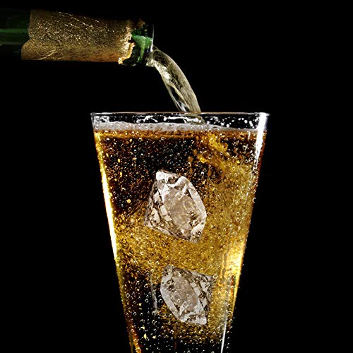 Meetall 2 Pack Diamond Shape Ice Cube Mold For Whiskeys,Cocktails And Soft Drinks.slow Melting,Long-Lasting Chilled.2.5X1.8 Inch.2 Colors Grey And Black. #TOP7