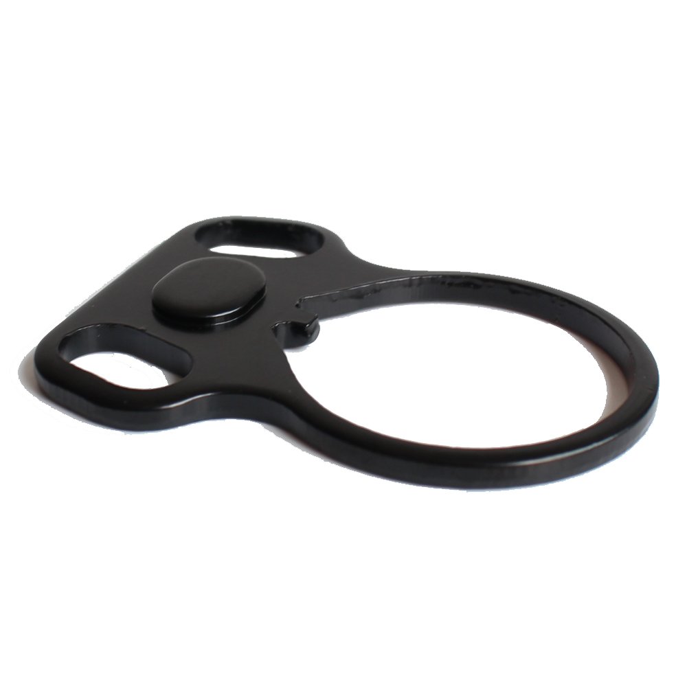 NOGA Nero Tattico Ovale Single Loop End Plate Lato Side Sling Adattatore Ambidestro Destro Mano Accessori per la Caccia di Caccia