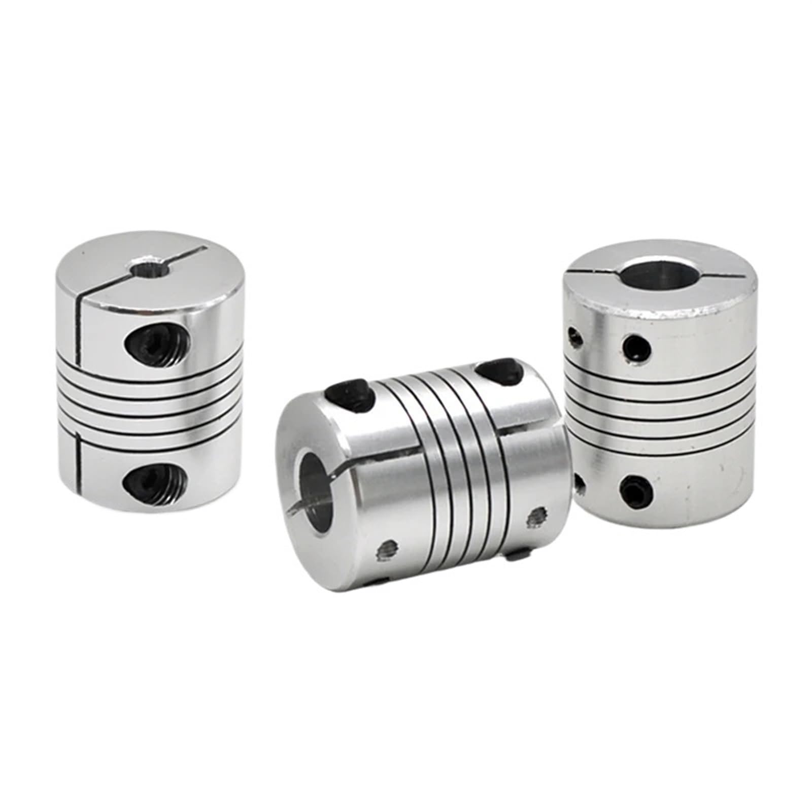 Giunto di serraggio rigido in alluminio 6mm/8mm/10mm/12mm/14mm/15mm/16mm Giunto for albero in alluminio Accoppiatore flessibile Connettore motore for stampante 3D Servo passo-passo(8mm-12mm)