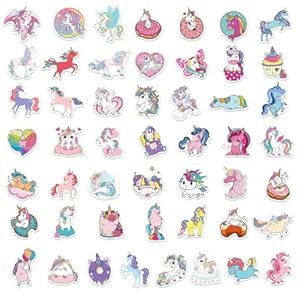 Unicorns-Stickers-100-Pcs-Waterproof-Vinyl-Stickers-for-Water-Bottles-Stickers-Pack-for-Kids-Cute-Stickers-for-School-Students-Laptop-Kids-Friendly