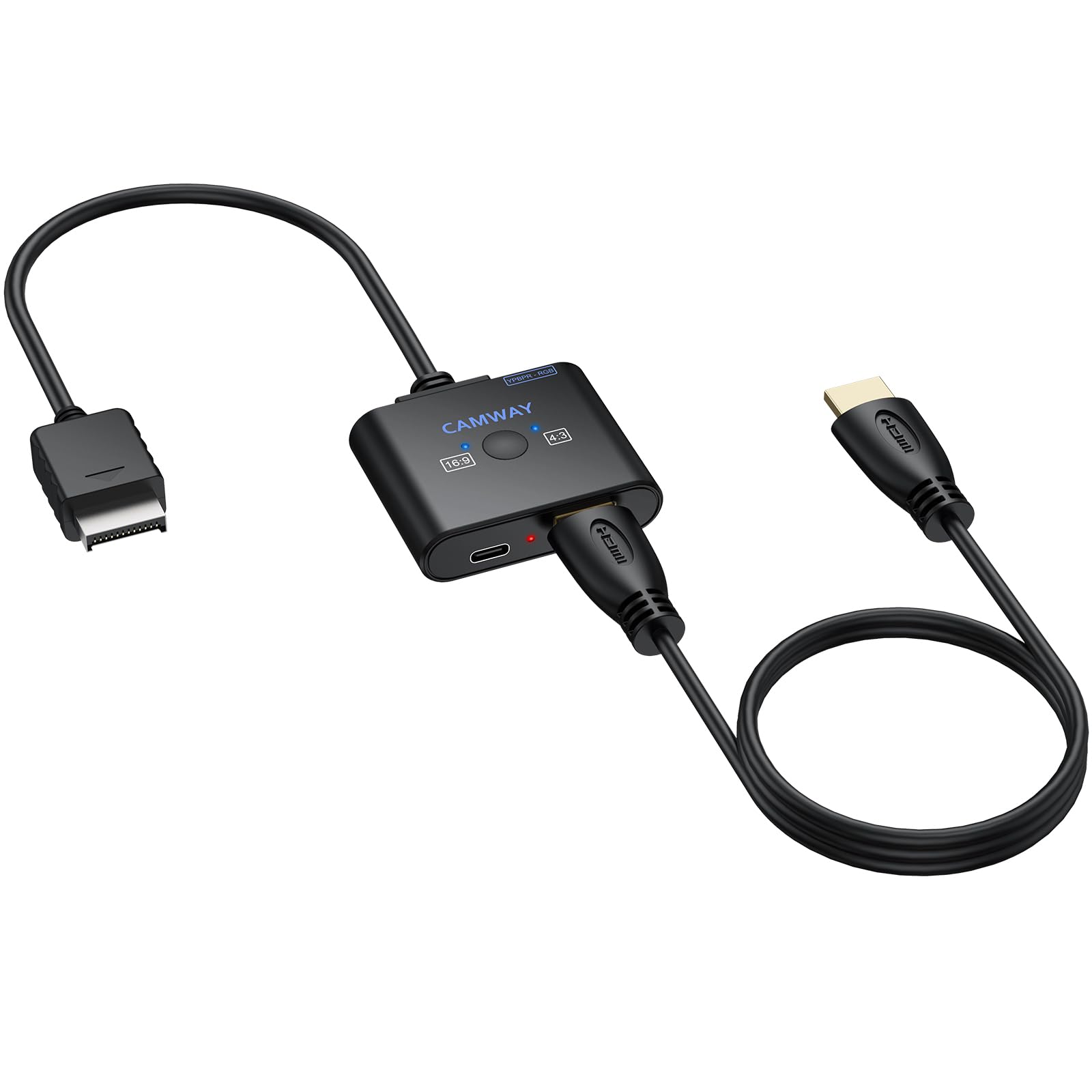Amazon.co.jp: CAMWAY PS2 HDMI変換 1080P変換コンバーター 4:3/16:9