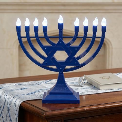 Abbdbd Veilleuse Hanoukka, Menorah À Neuf Têtes, Centre De Table Multifonctionnel, Décoration De Salon pour Hanoukka – vue 4