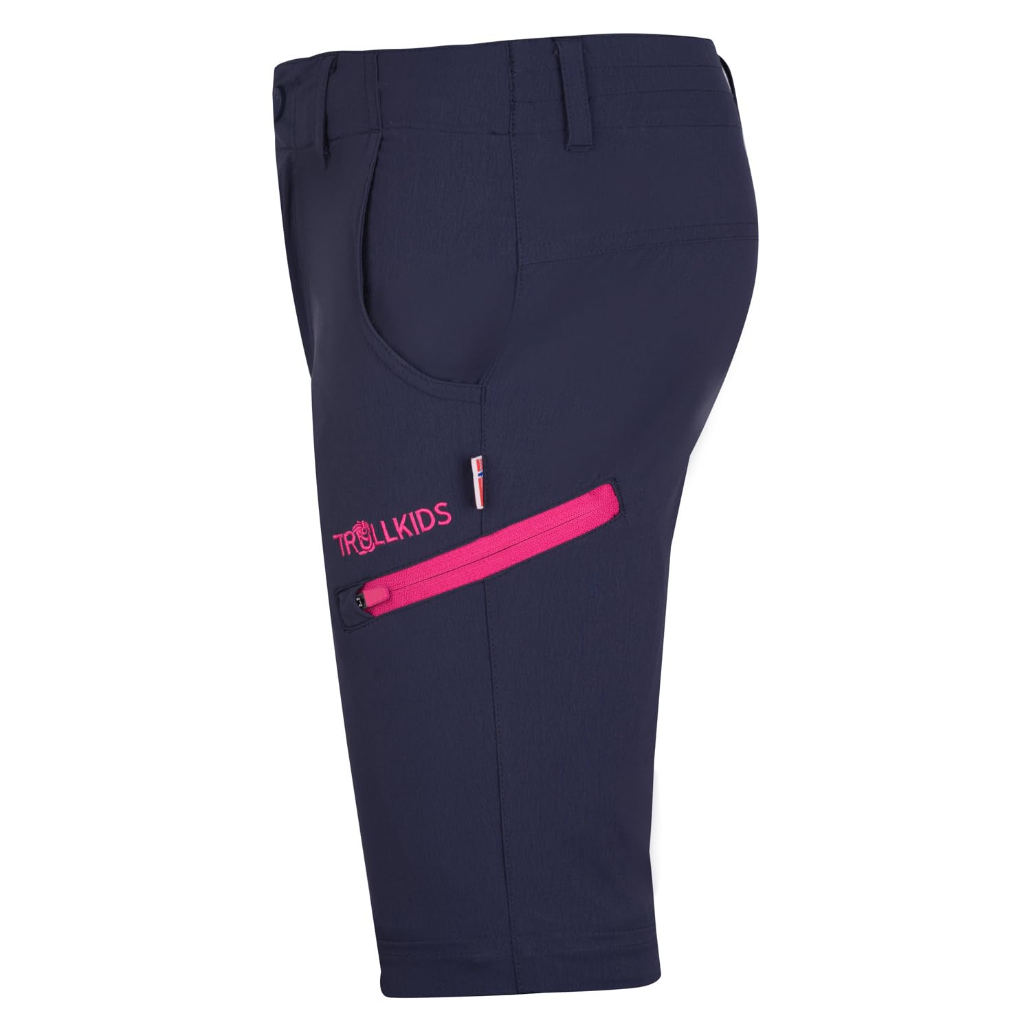 TROLLKIDS - Kid`s Kjerag Zip Off Pants - Walking Trousers Size 140, Black