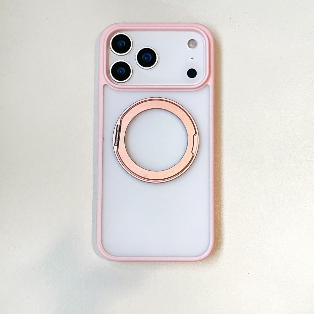 Coque iPhone 17 Pro Max silicone rose rigide pour éviter les chutes de main