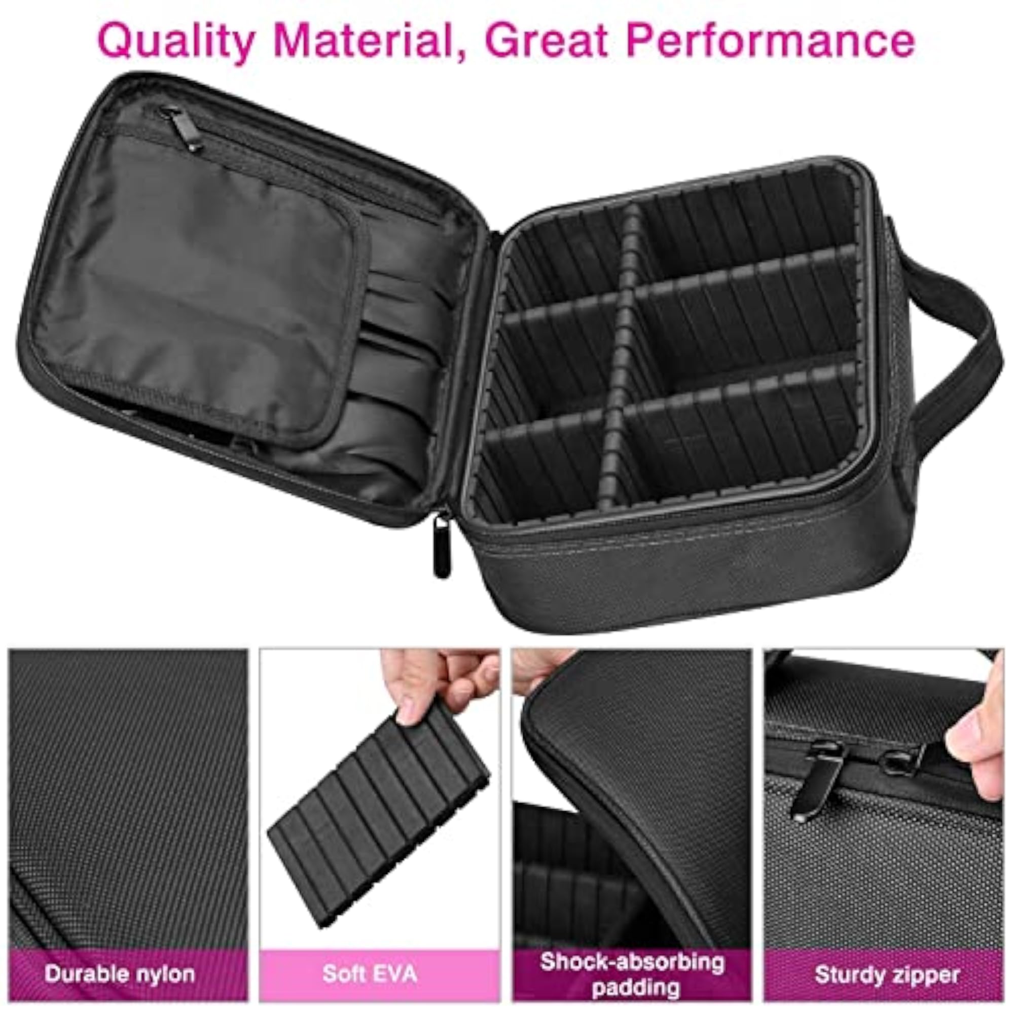Nylon Professional Cosmetic Makeup Storage Organizer