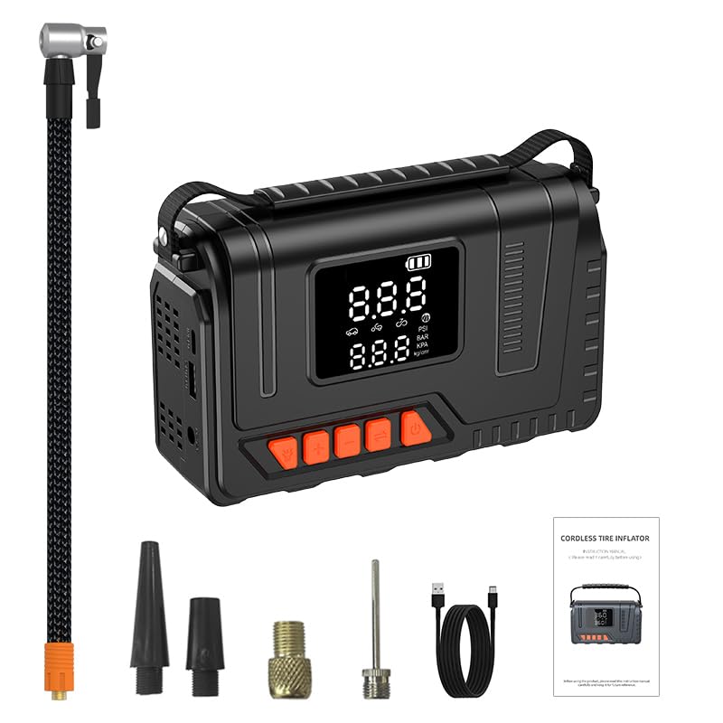 Bomba de ar portátil para compressor de ar 150 psi, bomba de pneu para carro 12 V DC