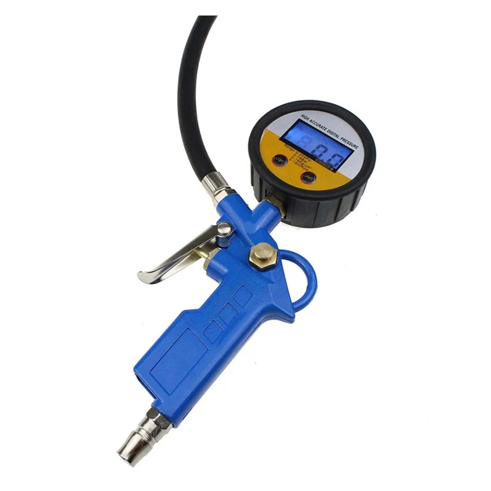 Pistola Di Gonfiaggio Automatica For Pneumatici Digitali For Auto, Manometro For Pressione Pneumatici, Manometro LCD, Tester For Pistola Facile Da Usare
