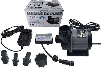 Jebao DCS-1200 DC Water Pump 320GPH 4.9ft for Marine Reef Tanks Sump Skimmer Protein