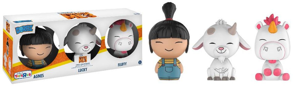 Funko Dorbz Despicable Me 3 Vinyl Figure - Fluffy, Agnes and Lucky (3in)