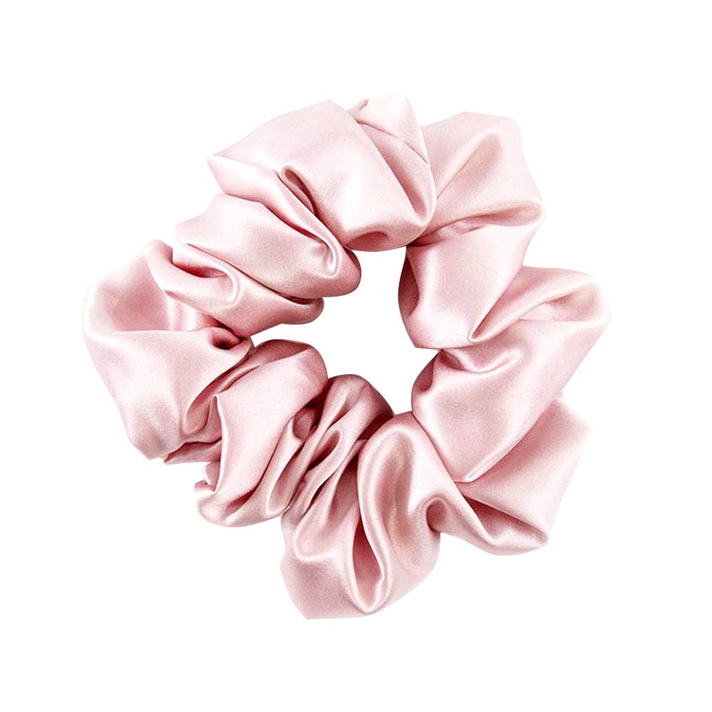 THXSILK Haar Seiden Haargummis Elastische Haarbänder Haargummis Pferdeschwanz Seile für Frauen Haarschmuck (Bezauberndes Rosa)