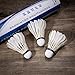 TJ Global 12-Pack Dozen Goose Feather Badminton Shuttlecocks with Great Stability and Durability, High Speed Badminton Birdies Balls for Sports Training, Indoor and Outdoor Game