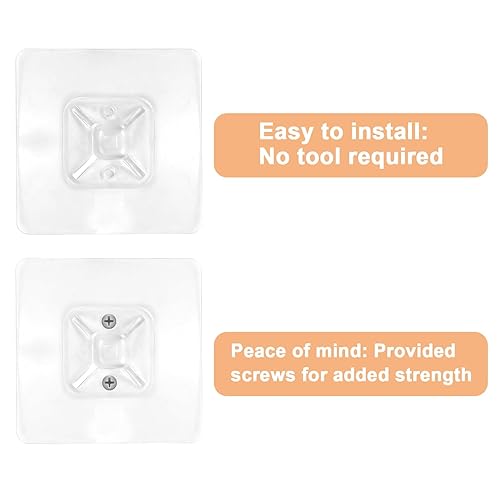 Miniatura 2 de Paquete de 10 anclajes metálicos sin taladrar para muebles a prueba de bebés, correas de seguridad adhesivas para TV para evitar caídas y