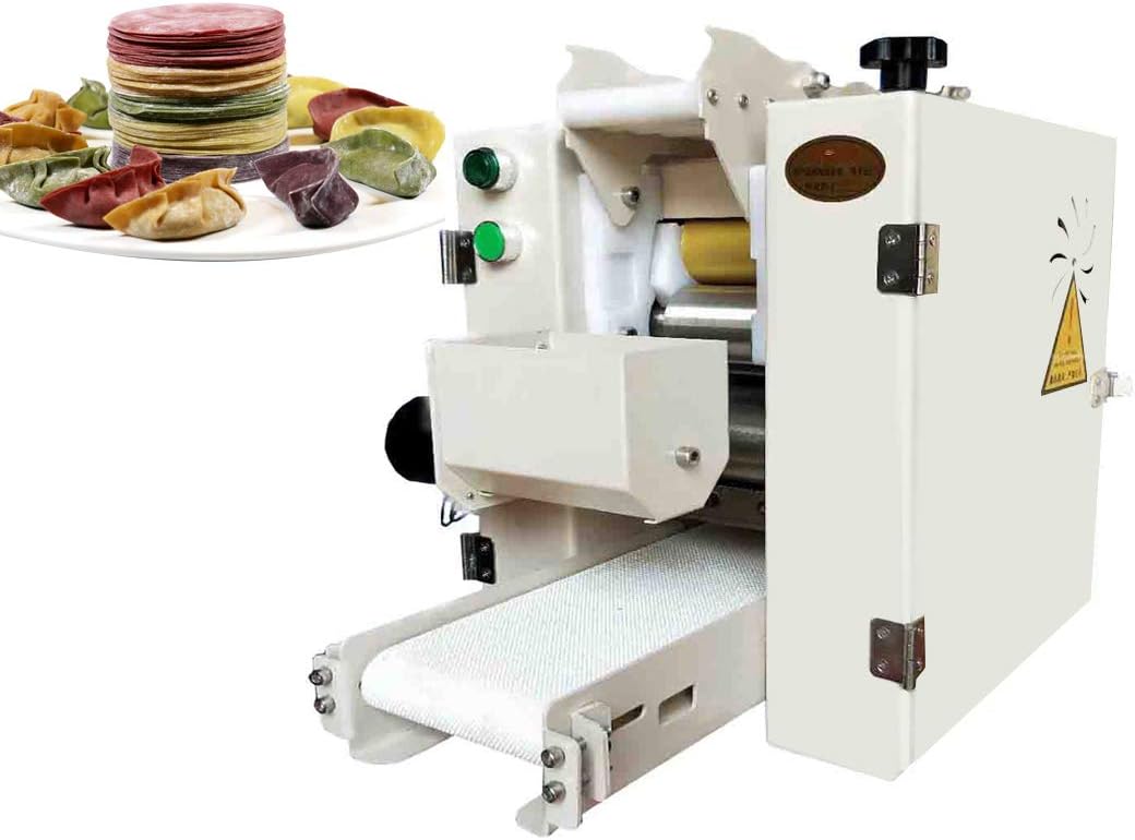 Hanchen Automatic Dumpling Wrapper Machine Dumpling Wonton Chinese Baozi Bun Wrapper Maker (220V, Wonton Wrapper Machine)
