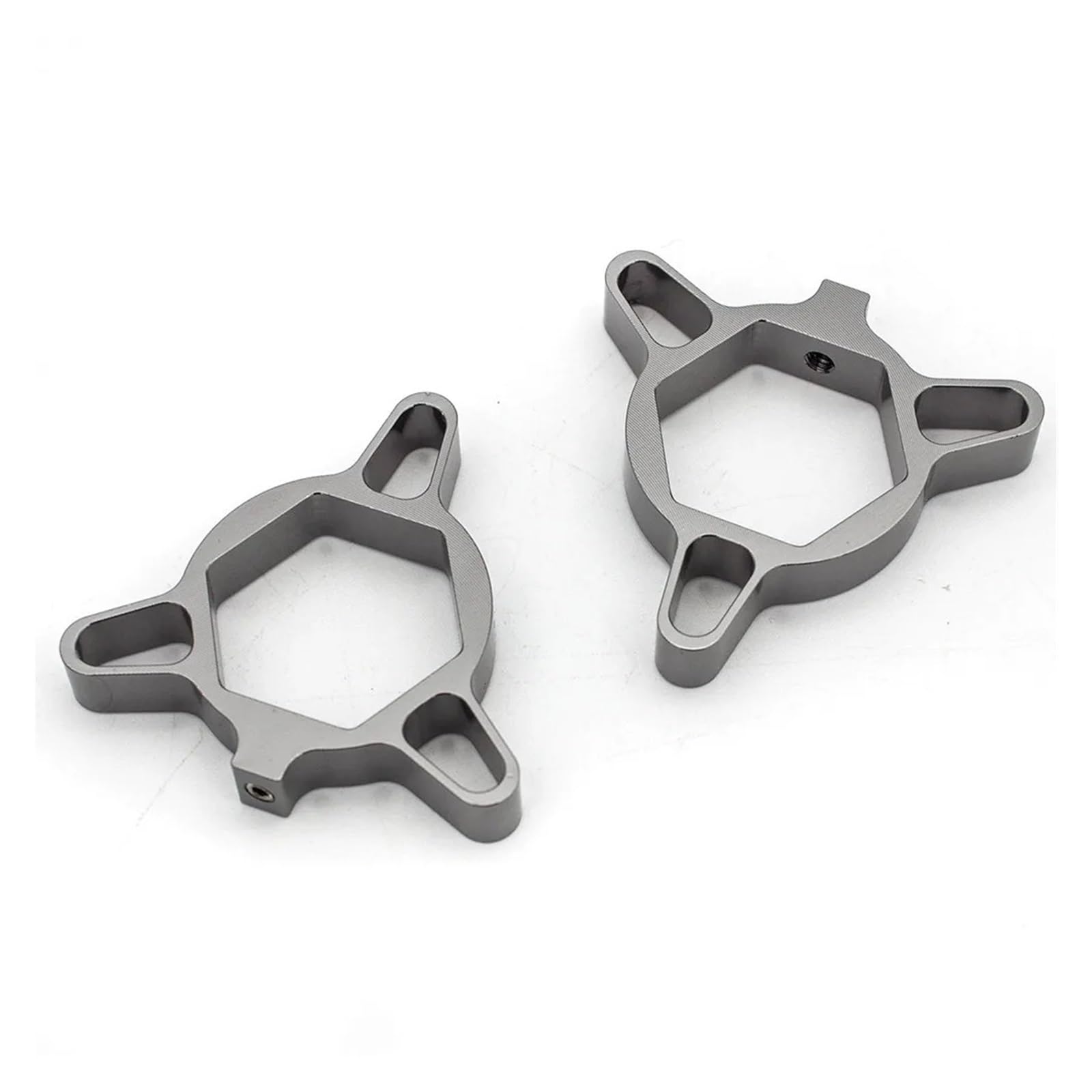 14mm CNC Suspension Fork Preload Adjusters Aluminum Universal Compatible with(Gray)