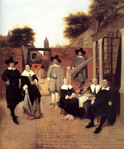 Affiche Delft Pieter De Hooch poster graffiti art mural salon 60x90cm