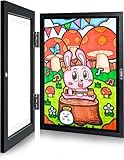 Kids Artwork Frames Changeable | Children's Painting Photo Frame | Displays 8.5x11 With Mat and 10x1