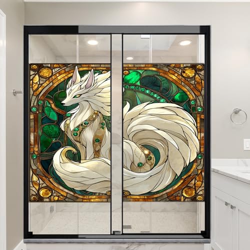 Vinilo decorativo para ventana de privacidad fantasía zorro miniatura 6