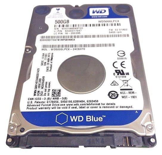 Amazon | WD Blue 500GB Mobile Hard Disk Drive - 5400 RPM SATA 6 Gb