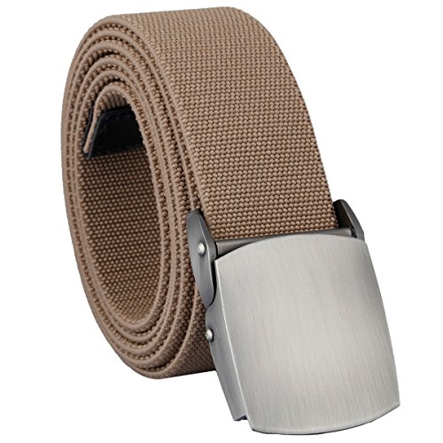 moonsix Elastic Belts for Men,Tactical Military Style Webbing Stretch Outdoor Belt