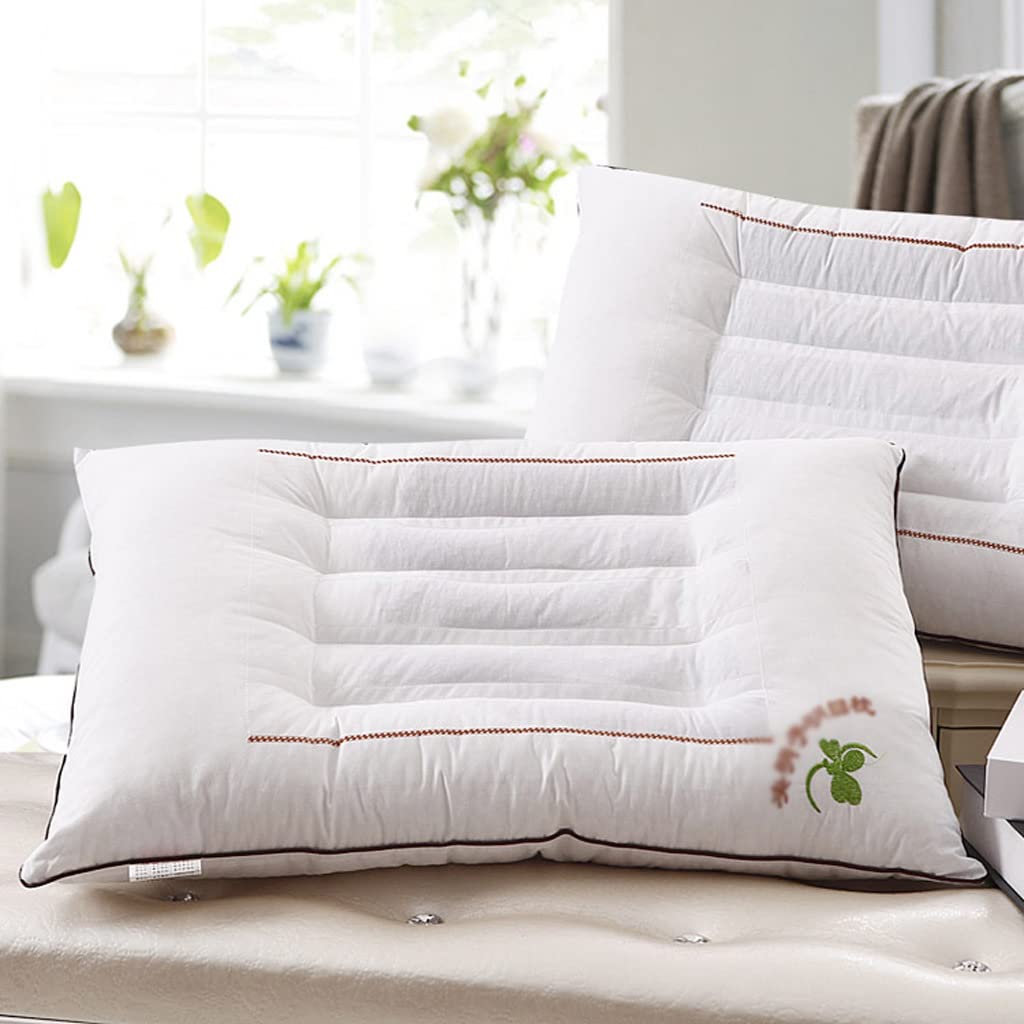MFJGHU Pillow Sleep Orthopedic Buckwheat Core Lavender Long Bed Sleeping for Neck Cervical Good to