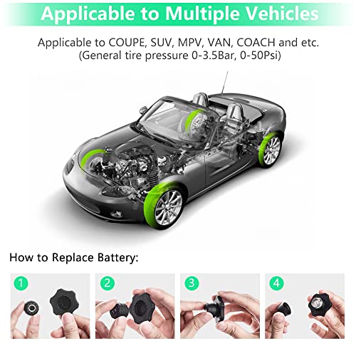 Liirvvstt C240 Tire Pressure Monitoring System, Tpms thumb #5