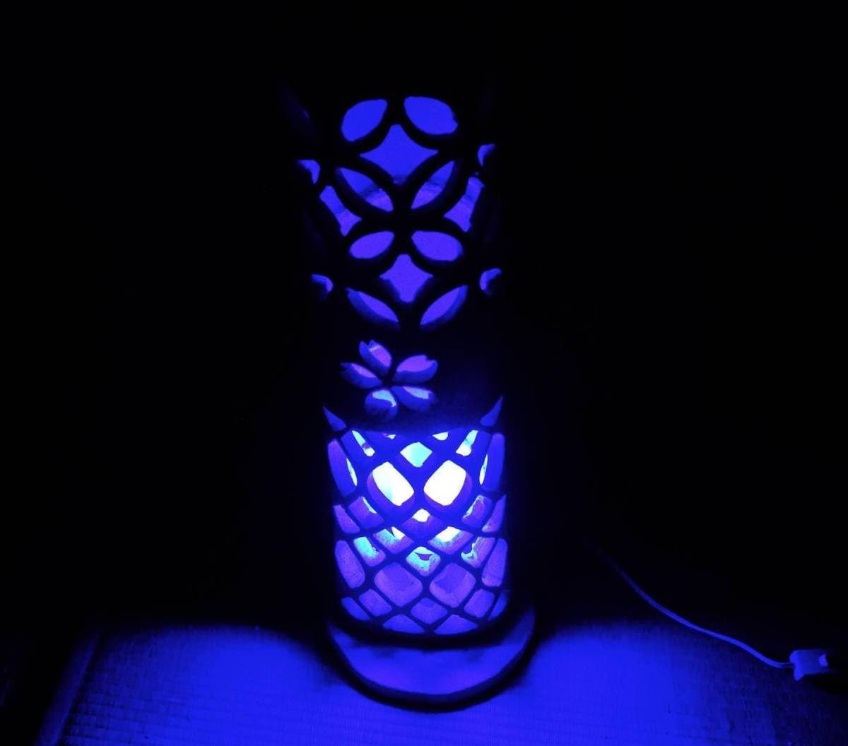 青の炎 竹灯籠 竹灯り 竹ランプ 炎のゆらめき〜〜青竹あかり〜〜