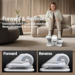 Under Desk Elliptical Machine, Electric Leg Exerciser for Seniors, Quiet & Portable Electric Seated Eclipse Exercise Training Machine with Remote, 12 Speeds & Mute Function, Manual & Auto Mode - Image 3