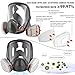 Full Face Gas Respirator Mask with Filters - Large 6800 Reusable Respirator Gas Masks for Gases/Dust/Vapors/Formaldehyde/Chemicals/Fume/Fit for Paint, Car Spray, Sanding,Polishing, Painting , Industry