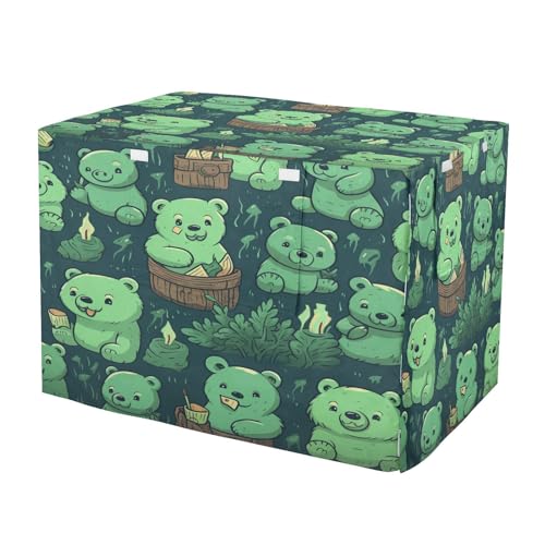 Housse imperméable pour cage chien chat, bâche verte de protection extérieure - 2