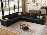 EASE MOOSE Faux Leather Modular Sectional