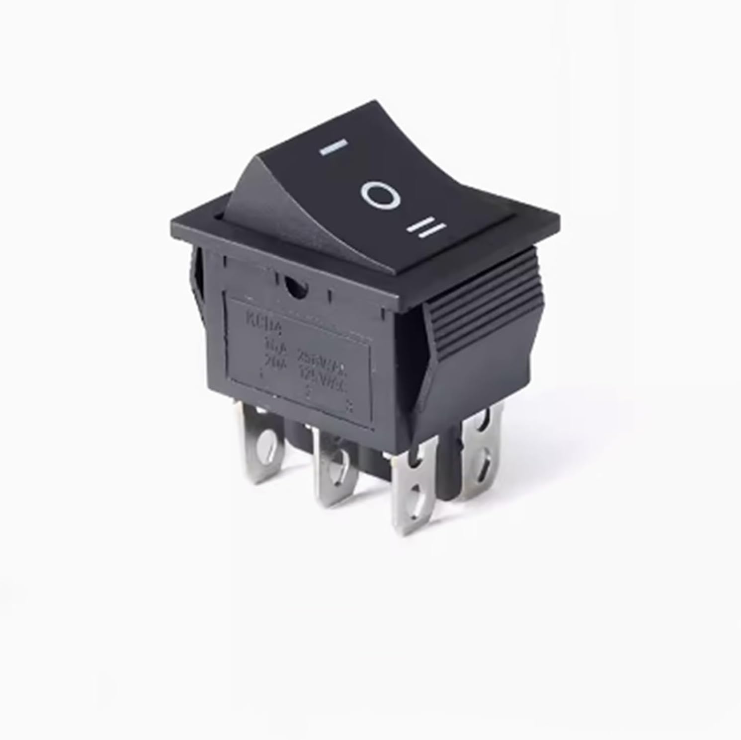 KCD4 Rocker Switch ON-Off ON-Off-ON 6PIN Electrical Equipment with Light Power Switch 16A 250VAC /250A 125V(6P2T red,3PCS)