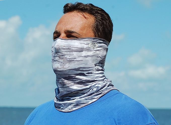Cache-Cou Protection Visage Contre le Vent et le Soleil Outdoor Gris