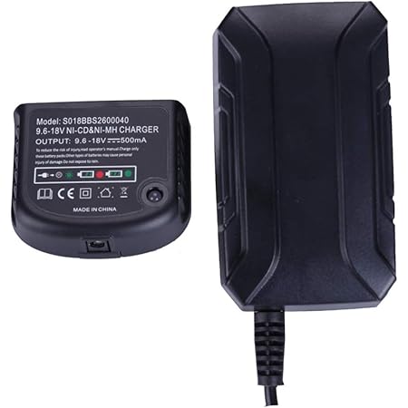 Amazon 9 6v 12v 14 4v 18v 01マルチバッテリバッテリの Black And Decker Ni Mh Ni Cdバッテリドリル用a12 A14 A18 Hpb18 Hpb18 Ope Fsb18 Hpb14 Fsb14 Hpb12 Fs12b Hpb96 Fsb96の 充電器