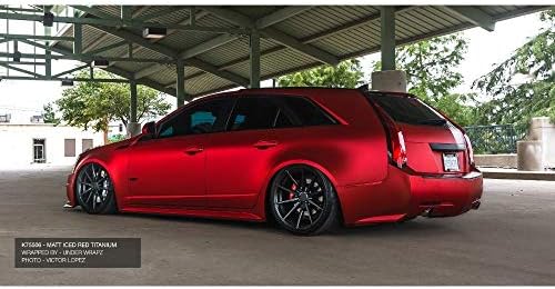 KPMF K75400 Matte Iced Red Titanium | K75506 | Vinyl CAR WRAP Film (5ft x 50ft (250 Sq/ft)) w/Free-Style-It Pro-Wrapping Glove