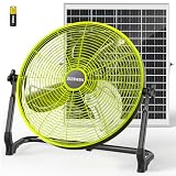 ZIZIWIN 14 Inch Solar Fan