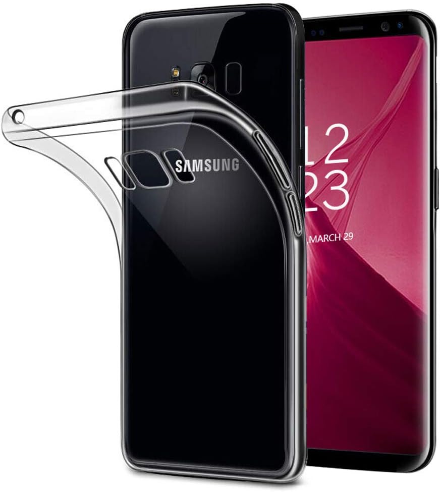 for Galaxy S8 Case Clear Egalo Ultra [Slim Thin] Flexible TPU Gel Rubber Soft Skin Silicone Protective Cases Cover for Galaxy S8 (Crystal Clear)