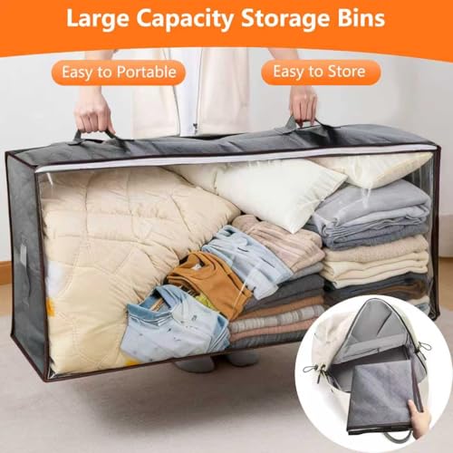 90L Under Bed Storage Containers,4-...