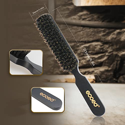 Ecoed Boar Bristle Brush 2 Pc For Fine And Medium Hair And Beard– Use For Smoothing, Wave Styles, Soft On Scalp, Improved The Texture #TOP3