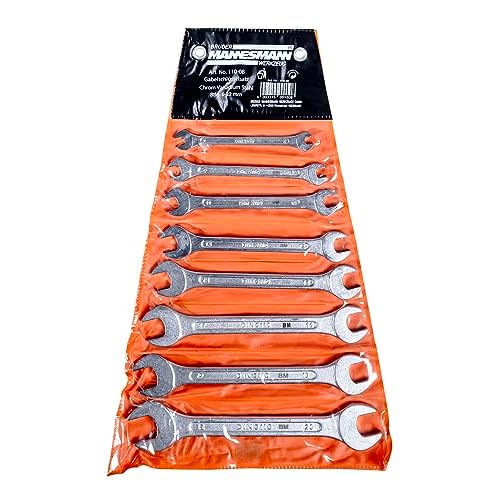 Brüder Mannesmann Werkzeug M 110-08 Gabelschlüsselsatz, 8-tlg, 6-22 mm, CV, 22 mm
