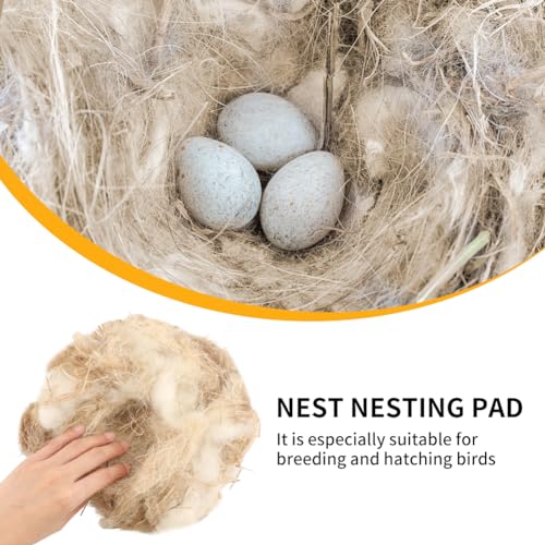 Image of Bibabala 40g /1.41oz Pack Bird Nesting Material, Mixing Natural Materials Breathable and Dry Building for Bird for Cage,Gardens,Tree Trunks
