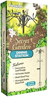 Peckish 60051228 Secret Garden Dining Station for Wild Bird, 6 x 20 x 80 cm