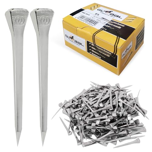 Image of Steel 2.1 inch Horseshoe Nails E6 Horseshoe Nails Box of 250pcs | Stainless Steel Nail-Horse Hoof Training Supplies Tool for Securing Firmly