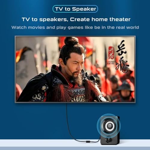 Image of MICROWARE USB Audio Extractor Converter USB to Optical Spdif Toslink & 3.5mm Audio Adapter Converter for TV, PS5, PS4, PC, Laptop,Smartphone to Sound Box Amplifier or Home Theater
