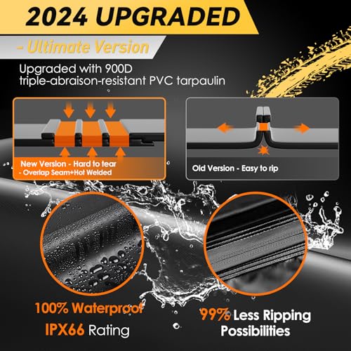 Image of Asinking Car Rooftop Cargo Carrier Bag, 100% Waterproof Non-Rip 20 Cubic Feet Car Roof Bag for All Vehicles with /Without Rack, Includes Non-Slip Mat, Luggage Lock, 4 Door Hooks, Storage Bag